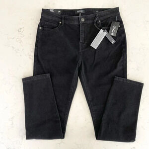 Buffalo David Bitton Faith 5 Pocket Mid Rise Skinny Denim Jeans Black Sz 30 NWT